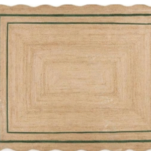 framed jute colour rug