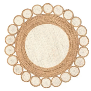 Cotton Halo Jute Rug