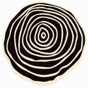 zen ring circular rug