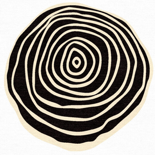 zen ring circular rug