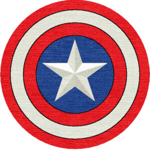 hero shield avengers rug