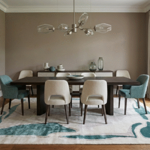 Wool Viscose blend rug